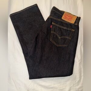 Levi Strauss - 501 Jeans - 36-32 - Black - Dark Blue - Button Fly Levis Levi’s